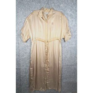 One Season Australila Women's Short Sleeve Maxi Dress Tan Size S